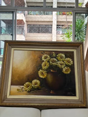 Lote com 7 Quadros Decorativos com Moldura - Arte Clássica, Gravuras e Abstratos