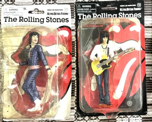 Boneco Mick Jagger e Keith Richards The Rolling Stones Medicom Novos Raros