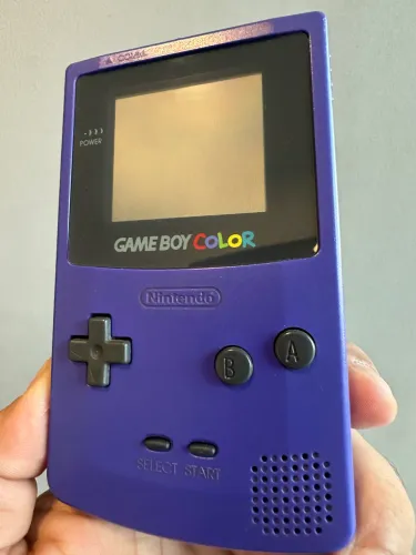 GAME BOY COLOR PURPLE ORIGINAL - IMPECÁVEL + 4 JOGOS