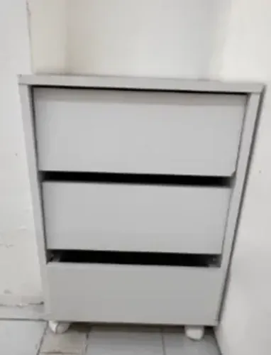 Gaveteiro branco (3 unidades)