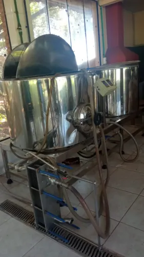 Cozinha Cervejeira 500L com Resfriador a Água
