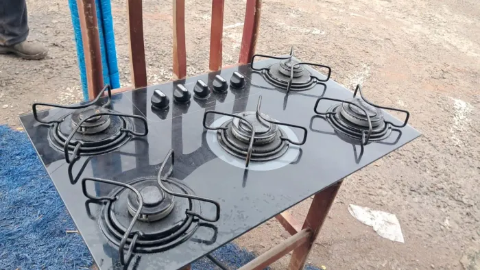 Cooktop Consul 5 bocas vidro preto