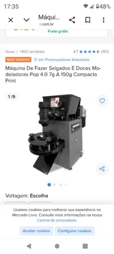Vendo Máquina de Fazer Salgados