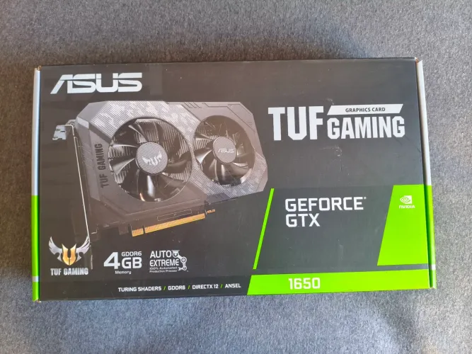 ASUS TUF Gaming GTX 1650 4GB GDDR6 - Caixa Original - Perfeita