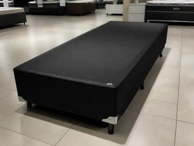 Base Box Solteiro Preta 88x188x39