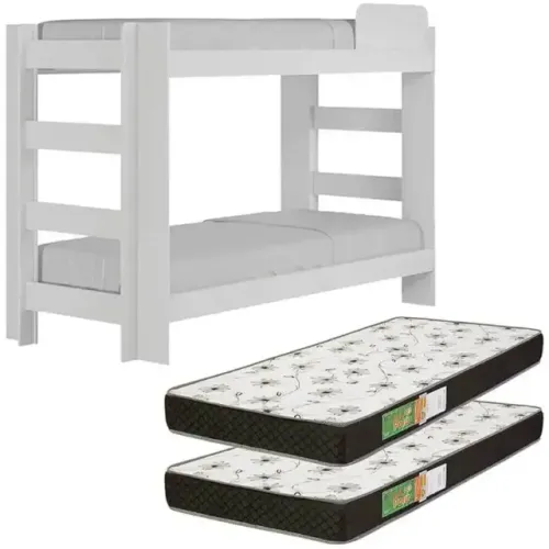 Kit Beliche Florida com 2 Colchões Solteiro D20 88×188
