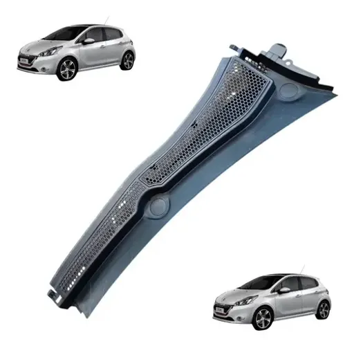 Churrasqueira Dianteira Direita Peugeot 208 2015 Preto