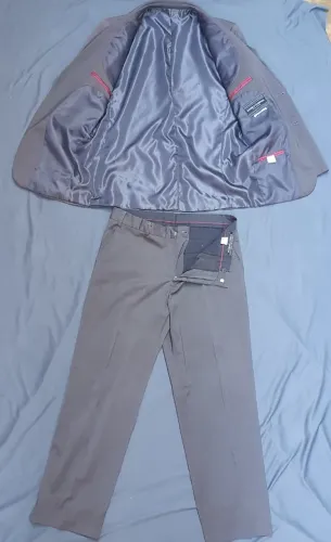 Conjunto paletó + calça de alfaiataria usado