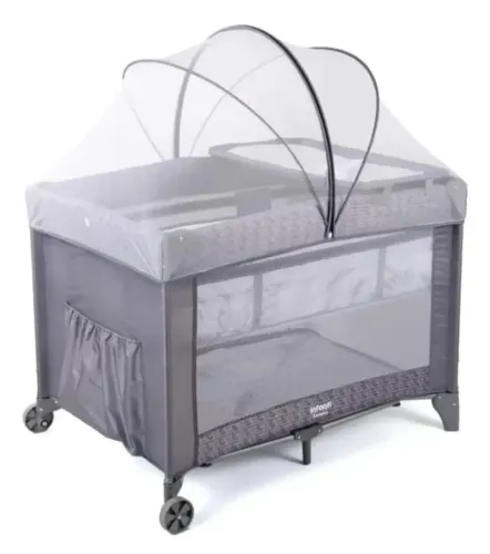 Berço Portátil Sereno Infanti Grey Hail Imp91562 Cinza Liso