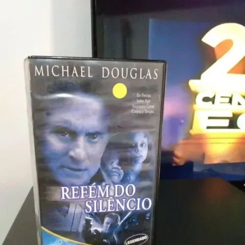 fita de vídeo vhs filme '' refém do silêncio ''