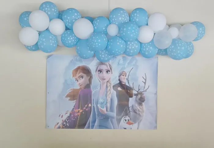 Painel de Festa Frozen 2x2m em lona fosca