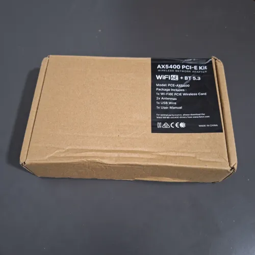 Placa de Rede PCIe Wi-Fi 6E AX5400 + Bluetooth 5.3 | Nova | Tri-Band