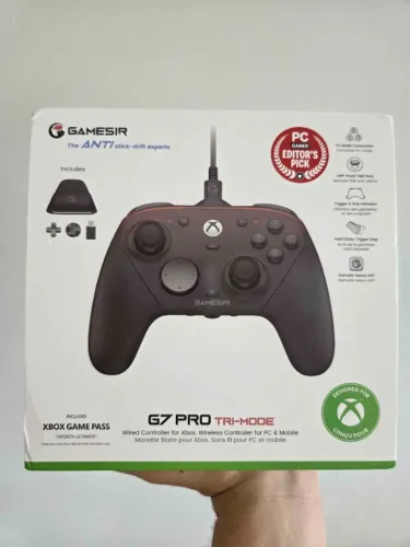 GAMESIR G7 PRO PRETO - CONTROLE SEM FIO PROFISSIONAL PARA PC/CELULAR/XBOX - NOVO LACRADO