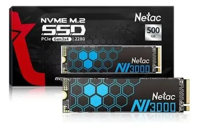 SSD Netac NV3000 500GB M.2 NVMe PCIe Gen3x4 - Novo Lacrado