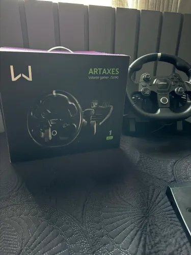 Volante Gamer Warrior JS090 Artaxes com Force Feedback e Pedal