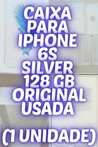 Caixa para iPhone 6s Silver 128GB Antiga