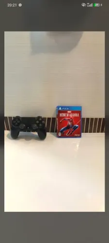 Controle original de ps4, mais jogos mídia física do homem aranha