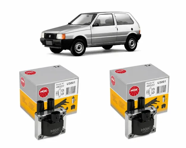 Par BOBINA IGNICAO UNO MILLE 92>04 PALIO 8V 96>04 STRADA 99>05 TEMPRA 2.0 94>