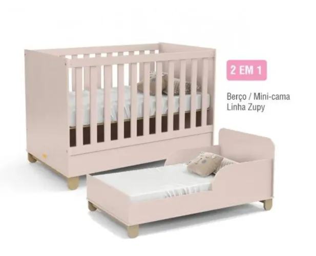 Berço vira cama
