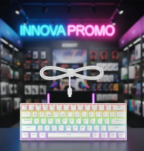 TECLADO MECÂNICO K-61 SUNNYSEE Branco