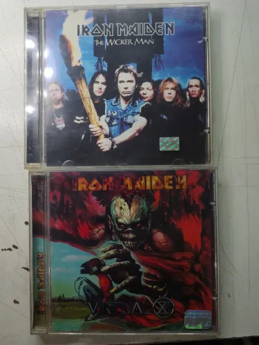 CDs Iron Maiden The Wicher Man e Virtual