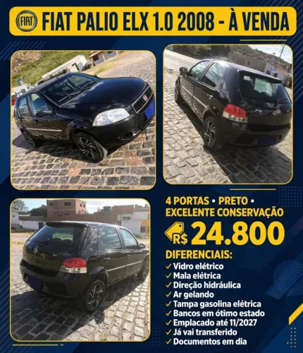 Fiat Palio ELX 1.0 Fire/30 Anos F. Flex 8V 4P 2008