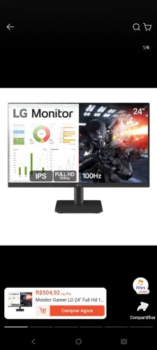 Vendo monitor novo nunca usado