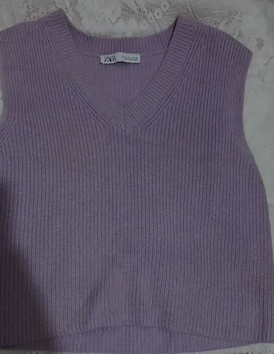 Colete roxo Zara