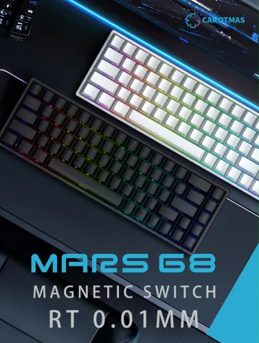 Teclado Magnético sem fio iROK MARS68 PRO - NOVO
