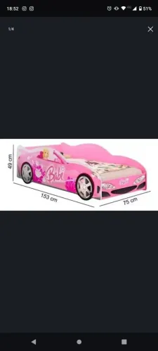 Mini cama BARBIE  COMMCOLCHÃO NOVO