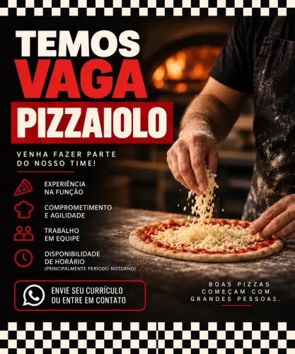 Vaga de Pizzaiolo