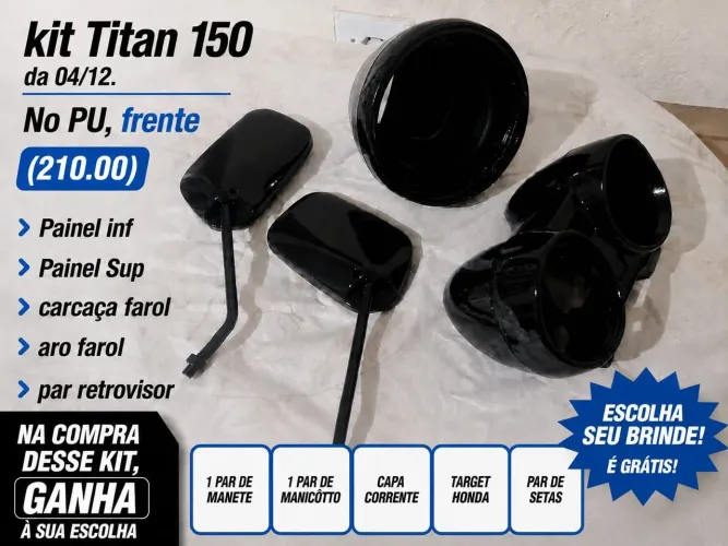 Vendas de kits no PU 125/150 honda