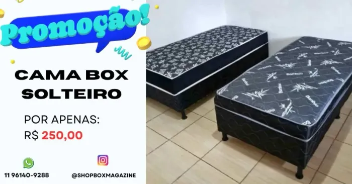 cama box solteiro 