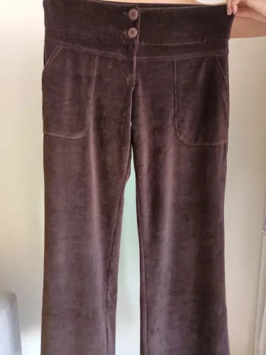 Calça veludo marrom Tam M