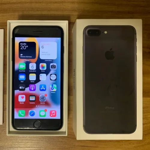 iPhone 7 Plus Preto fosco 128gb obs