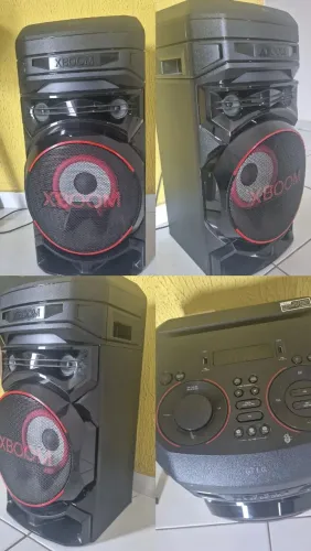 Caixa de som nova, pega microfone e outros estrumentos.. bluetooth etc.