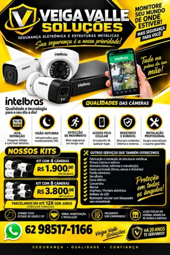 Kit câmeras Intelbras