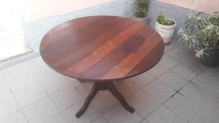 Mesa madeira maciça imbuia preta