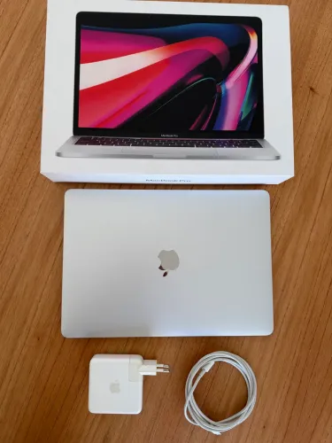 MacBook Pro M1 13 polegadas Prata - 512GB - C/ Cabos e Caixa Original