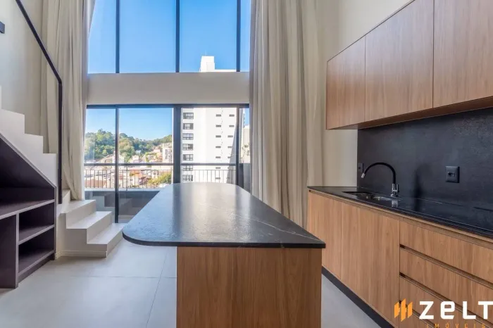 Apartamento com 1 dormitório para alugar, 43 m² por R$ 3.786,46/mês - Vila Nova - Blumenau