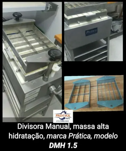 Divisora mecânica manual massa de alta hidratação Prática pães Ciabatta Padoka Parts Par