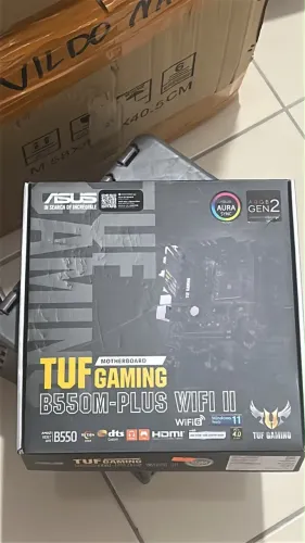 Placa-Mãe Asus TUF Gaming B550M-PLUS WiFi II para AMD AM4
