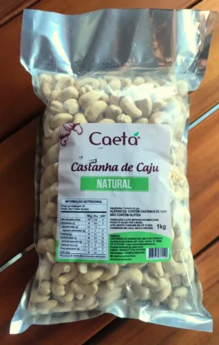 Castanha de Caju Inteira Natural 1 kg Premium - PROMOÇÃO