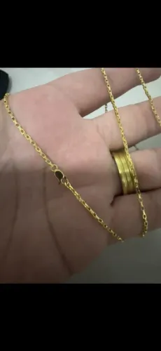 Correntes banhadas ouro 18k 10 milésimos de ouro