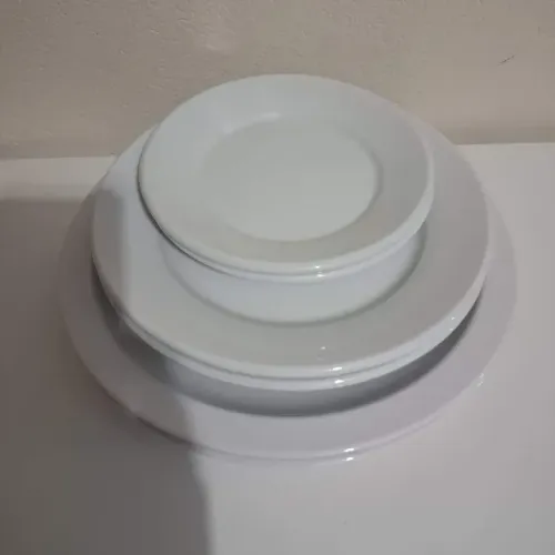 Pratos Porcelana Tramontina 6 peças 18cm 25cm e 28cm Cerâmica