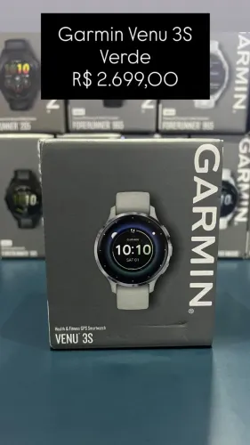 Garmin Venu 3S | Verde | R$ 2.699,00 - Loja Fisica