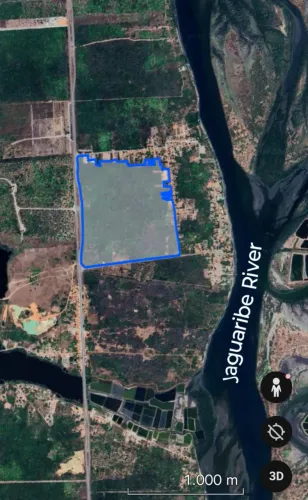 Terreno no Fortim próximo o Rio Jaguaribe com 650.000m2