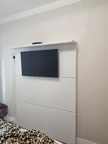 [VENDO] Painel de TV Laqueado Branco - Alta Qualidade e Perfeito Estado