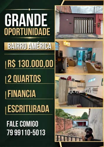 Casa com 2 Quartos no Bairro América - Entrada com Facilitação