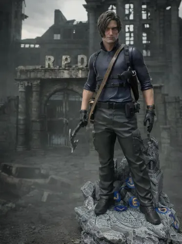 Estatua Leon S Kennedy 1/6 Resident Evil Action Figure